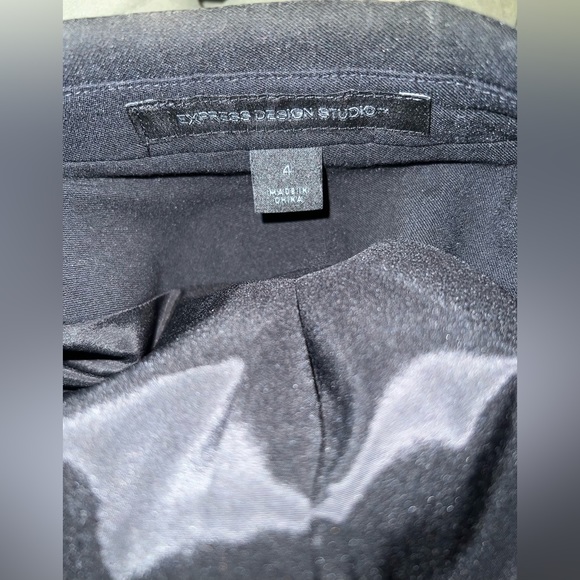Express Design Studio Size 4 Black Button Up Blazer - Picture 10 of 11